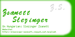 zsanett slezinger business card